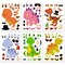 Wrapables Make Your Own Sticker Sheets, DIY Make a Face Animal, Food, Party Favor Stickers (24 Sheets)